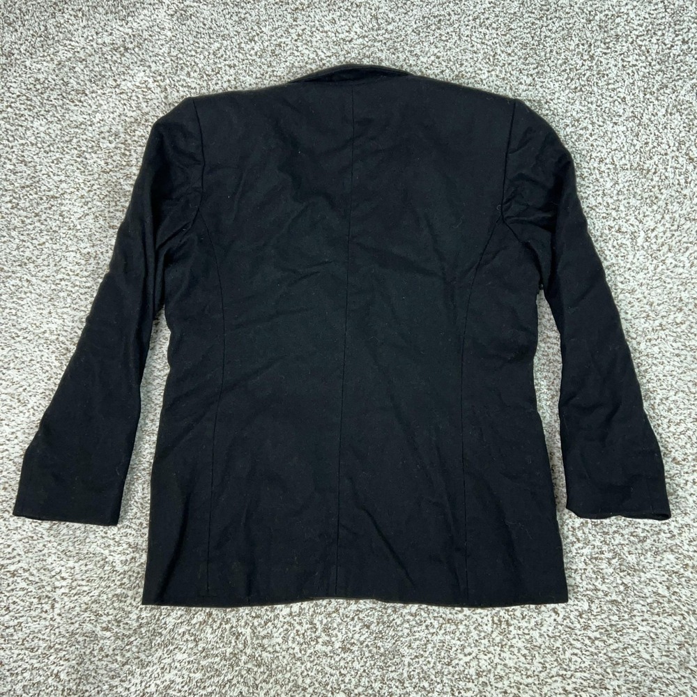 Vtg Pendleton Blazer Womens 10 Black Virgin Wool Two Button Lined Career Office - Picture 5 of 8